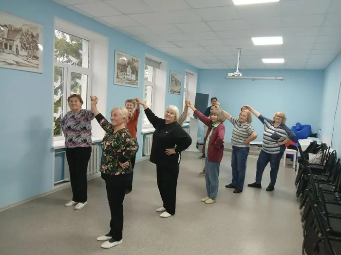 Занятие по хореографии для участниц проекта «Нам года не беда!»