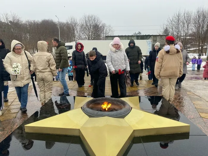 Торжественная акция в Ладушкине, посвящённая Дню защитника Отечества