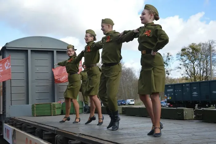 В городе встречали «Эшелон Победы»!