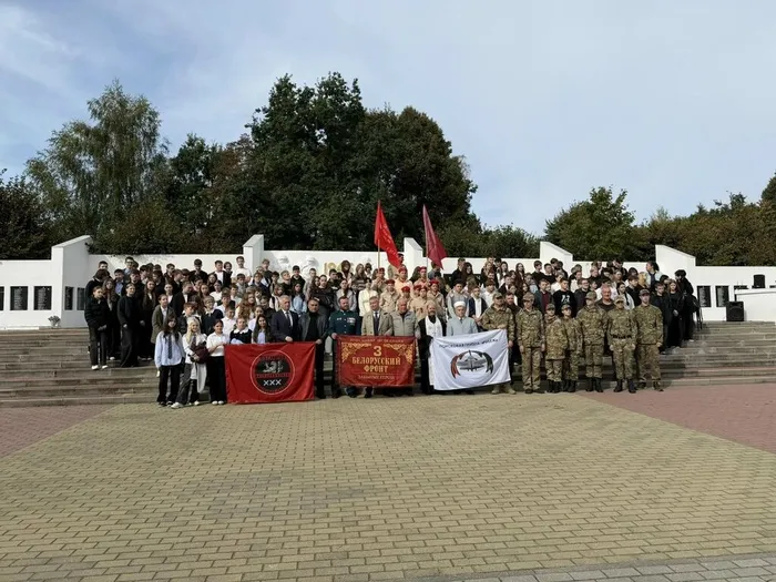 Церемония перезахоронения советских воинов в Ладушкине