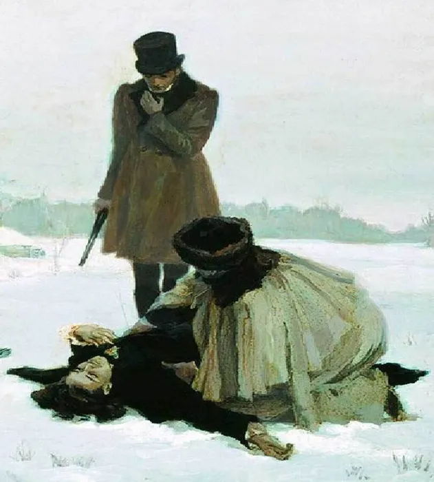 Роман Пушкина А.С. «Евгений Онегин» - дуэльная история Онегина и Ленского.