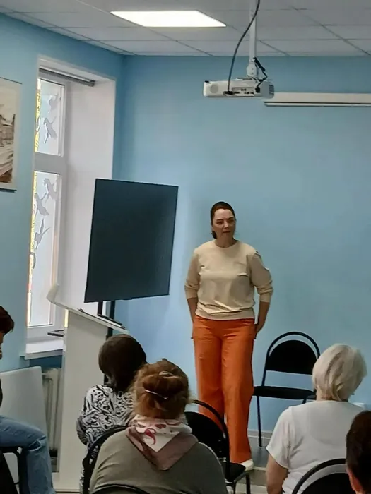 Очередное занятие в школе здоровья