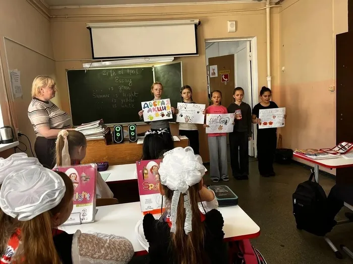 Эстафета добрых дел: школьники собрали корм для бездомных животных