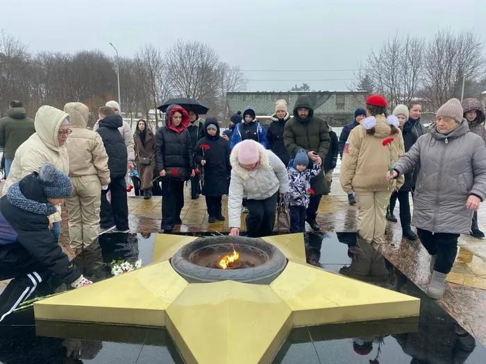 Торжественная акция в Ладушкине, посвящённая Дню защитника Отечества