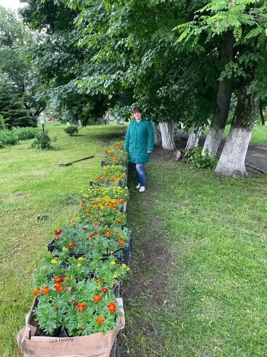 цветы на памятнике Героя Советского Союза И.М. Ладушкина