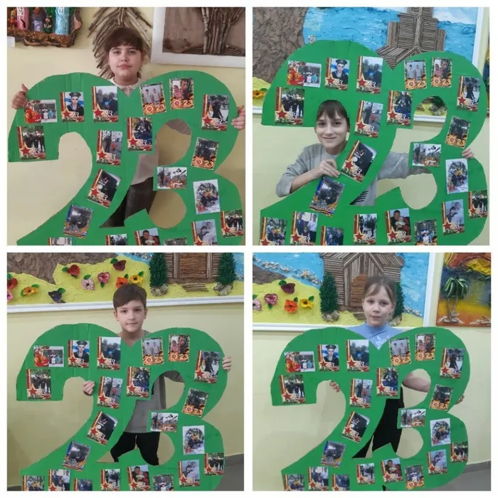 Коллаж от фото-кружка «Мир через объектив" к празднику 23 февраля