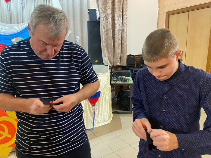 Концерт ко Дню защитника Отечества для членов Ладушкинского местного отделения ВОИ.