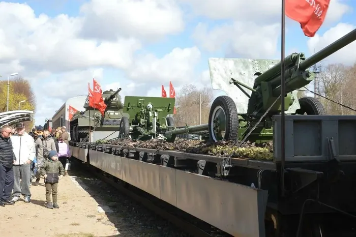 В городе встречали «Эшелон Победы»!