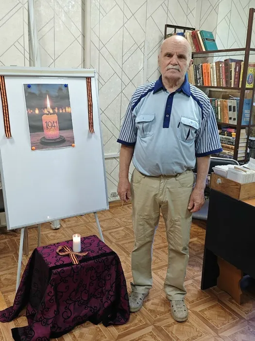 Акция городской библиотеки «Свеча памяти».
